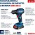 Parafusadeira/Furadeira Imp. 18v Gsb185li + Maleta + 1bat - Bosch - Imagem 7