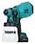 Pistola De Pintura A Bateria 21v Tinta Fast Charger 3 Bicos Cor Azul-turquesa - Imagem 5