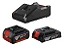 Kit Bosch Carregador 18v-40 + 1 Bat. 2,0ah + 1 Bat. 4,0ah - Imagem 1