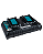 Carregador Duplo De Bateria 18v Dc18rd 127v Makita - Imagem 1