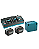 Kit 40v C/ 04 Baterias Bl4050f + Dc40rb + Makpac - Makita - Imagem 1