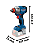 Parafusadeira Gsb 65 + Par. Impacto Gdx 285 Bosch - Imagem 4