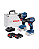 Combo Gsb 185-li + Gdr 18v-215 Com 2 Baterias E Maleta Bosch - Imagem 1