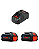 2 Baterias Procore 18v 8,0ah Carregador Gal 1880 Cv 18v 127v - Imagem 1