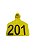 Brinco Z Tags Amarelo Liso F411 (1016) - Imagem 3