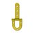 DOBRADIÇO FERRADURA HASTE CURTA DOURADA N.5 - 28CM - FORSUL - Imagem 2