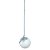Pendente Jabuticaba Inclinado Angular Globo De Vidro - Prata - Imagem 2
