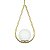 Lustre Pendente Jabuticaba Gota Globo de Vidro - Dourado - Imagem 2
