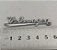 Emblema Volkswagen Manuscrito Porta Luvas Fusca - Imagem 1