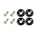 Kit Parafusos Fixação Placa Fusca Preto - Imagem 1