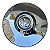 Calota 4 Furos C/Emblema VW Cromada Fusca Kombi - Imagem 1