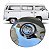 Calota 4 Furos C/Emblema VW Cromada Fusca Kombi - Imagem 4