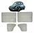 Revestimento/Forro Porta Diant/Tras VW  Após 78> Cinza C/B - Imagem 1