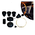 Kit Botões Painel Manopla Fusca PretoOriginal - Imagem 1