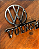 Emblema Volkswagen logo Belga Cromado Com Preto - Imagem 2