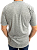 Camiseta Cinza Mescla Malha Manga Curta Gola Redonda - Imagem 3