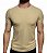 Camiseta Malha Canelada Bege - Imagem 1