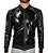Jaqueta Bomber Vinil Preto - Imagem 1