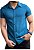 Camisa Viscolinho Azul Jacone - Imagem 3