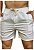 Short Liso Linho Misto Branco Riviera - Imagem 1