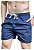 Short Liso Linho Misto Azul Castelhanos - Imagem 3