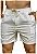 Short Liso Linho Misto Branco Peracanga - Imagem 1