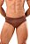 Sunga Slip Canelada Marrom Itacoatiara - Imagem 1