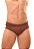 Sunga Slip Canelada Marrom Itacoatiara - Imagem 2
