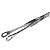 Pinça Profissional Tweezer Oval Fechada Para Aplicação 14cm - Imagem 3