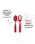 Kit 2 Colheres de Treinamento Vermelho- Buba - Imagem 3