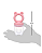 Porta Frutinhas Baby em silicone Ursinho Rosa - Buba - Imagem 4