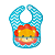 Babador Impermeável com bolso Animal Fun Leão - Buba - Imagem 1