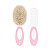 Kit Pente e Escova com Cerdas Naturais Rosa - Pimpolho - Imagem 2