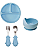 Kit Introdução Alimentar Pratinho+Bowl+Talheres Azul - Buba - Imagem 1