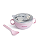 Tigelinha Inox comTampa e Colher Rosa 300ml- Pimpolho - Imagem 4