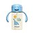 Copo Infantil com Canudo e Alça Azul 240ml - Pimpolho - Imagem 1