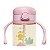 Copo Infantil com Canudo e Alça Rosa 240ml - Pimpolho - Imagem 2