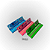 Seda Himalaya Spliff 3D Color King Size (Rosa, Azul e Verde) - Imagem 2