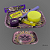 Kit Bandeja Sadhu - Roxo e Amarelo - Imagem 1