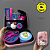 Kit Case Hello Kitty - Rosa e Azul - Imagem 1
