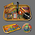 Kit Bandeja Mago Hiponga  - Laranja e Preto - Imagem 1