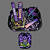 Kit Bandeja Sadhu P - Roxo - Imagem 1