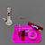 Kit Bandeja + Bong 10 cm - Barbie - Imagem 1