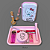 Kit completo Hello Kitty - Bandeja + Case + Bong - Imagem 1