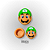 Slick de silicone Mario ou Luigi - Imagem 2