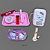 Kit completo Hello Kitty - Bandeja + Bong + Case + Bandeja metal - Xadrez - Imagem 1