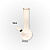 Bong de vidro Medio 15cm - Imagem 1
