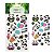 2 Cartela de Adesivos Panda Kawaii - Bullet Journal Scrapbooking 2 Cartelas - Imagem 1