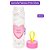 Garrafa Squeezer Plástica Rosa Pink Vibes Léo e Arte - Imagem 2