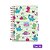 Caderno A5 Espiral Pequeno 80 Folhas love Rex infantil Cadersil - Coleção Fofa Dinossauro Animais Tam. 14,2x20,4Cm - Imagem 3
